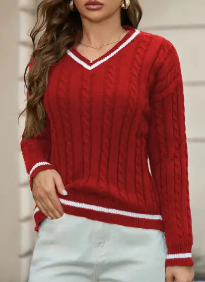 Elegante V-neck Sweater